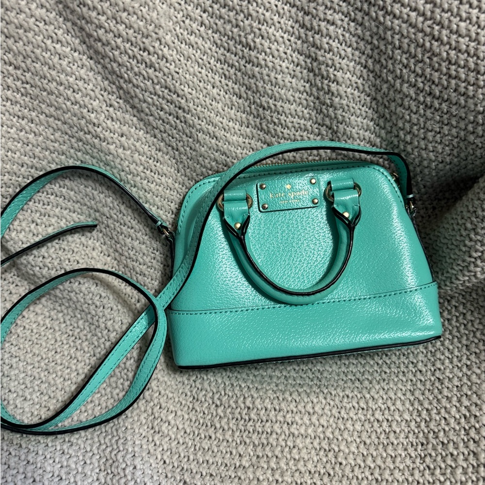 Kate Spade Mint‎ Green Leather Wellesley Rachelle Shoulder Bag
